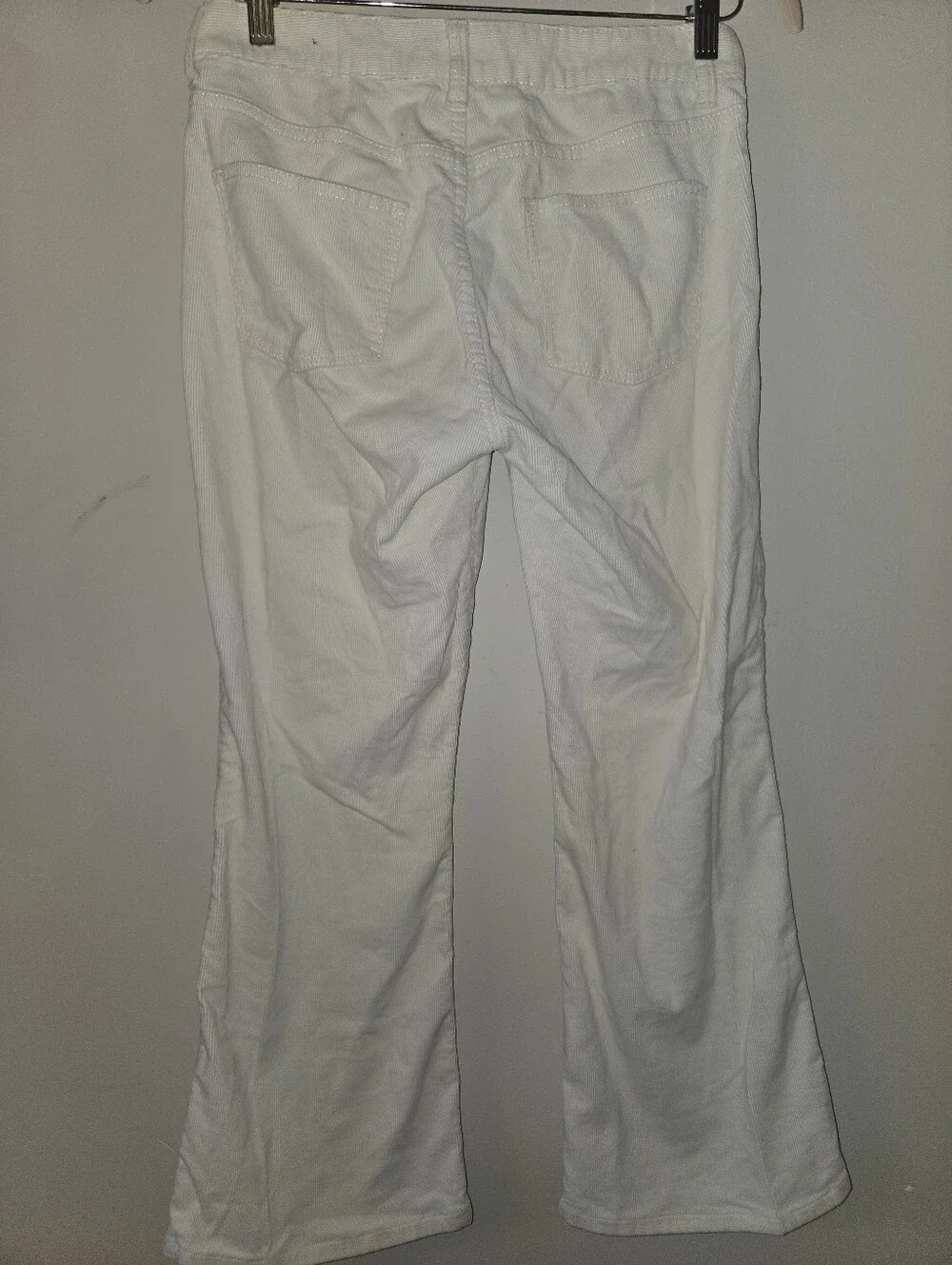 Talbots Petites Crisp White Corduroy Pants [Size 10P] Warm Cozy Straight Leg